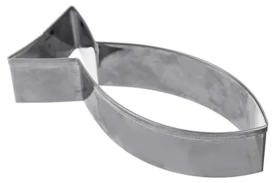 Image de Emporte-pièce en forme de poisson - Moule à biscuits - Acier inoxydable - 9 cm - Argenté