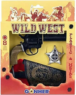 Produktbild von Gonher Cowboy-Set Pistole mit Holster und Abzeichen