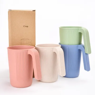 Trinkbecher-Set 4er, 350 ml, unzerbrechlich, BPA-frei, bunt