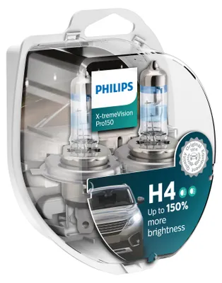 Obrázok produktu pre Philips X-tremeVision Pro150 H4 12V 60/55W P43t-38 (balenie 2 kusov)