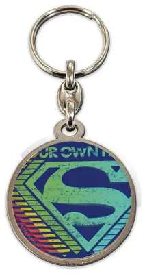 Zdjęcie produktu dla Breloczek Superman, logo, wielokolorowy. Wielokolorowy, uniwersalny rozmiar
