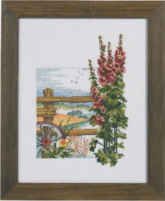 Zdjęcie produktu dla Zestaw do haftu krzyżykowego Permin „Róże”, schemat do liczenia, 29 x 37 cm, 92-9323