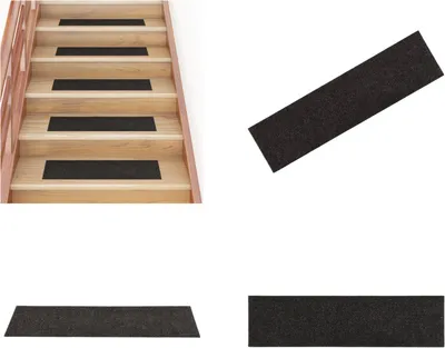 Produktbild von vidaXL Selbstklebende Treppenmatten 15 Stk. Rechteckig 76x20 cm Braun - Treppenmatten - Stufenmatten - Treppenteppiche - Treppendekorationen