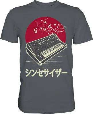 Produktbild von Synthesizer Keyboard Analog Modular Japanese Synth T-Shirt – Dark Grey / 3XL