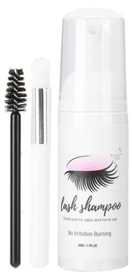 Productafbeelding van 50 ml Lanthome wimperschoonmaakmiddel, niet-irriterend, shampoo voor wimperextensions, met een milde schuimwerking