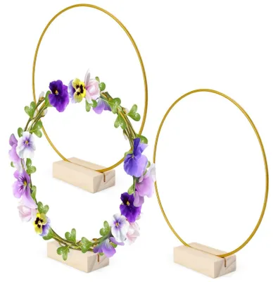 Imagen del producto de Juego de tres anillos metálicos para creaciones decorativas