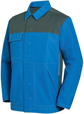 Produktbild von Uvex 9840216, Jacke, Mann, Blau, Grau, 64/66, Polyester, 290 g/m²