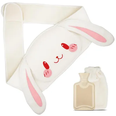 Image de Ceinture chauffante de 1 litre avec housse, pour le dos, le ventre ou la nuque (modèle Rabbit)
