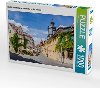 Produktbild von CALVENDO Puzzle Brühl- eine historische Straße in der Altstad | 1000 Teile Lege-Größe 64x48cm Foto-Puzzle für glückliche Stunden