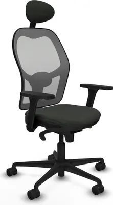 Obrázok produktu pre Kancelárske kreslo s opierkou hlavy Piqueras y Crespo 3D036N1 Black