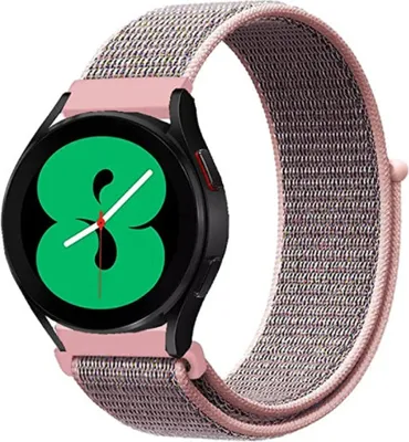 Produktbild von Strap-it Samsung Galaxy Watch 4 - 40mm Nylonarmband (Rosa sand)