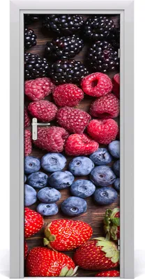 Produktbild von Tulup Türaufkleber 75x205 cm Dekorative Aufkleber Selbstklebend Wasserdichte Tapete Abnehmbar Schlafzimmer Wohnzimmer Wohnkultur - Beeren