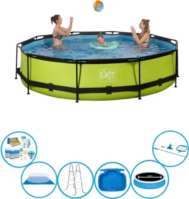 Obrázok produktu pre EXIT Bazén Lime - Rámový bazén ø360x76cm - Super Set