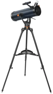 Zdjęcie produktu dla Teleskop zwierciadłowy o średnicy 114 mm z dwoma okularami | Kolor: niebieski + czarny | Wymiary: 86x86x145 cm