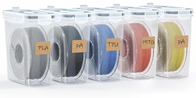 Filament-Aufbewahrungsbox 5er-Pack, 4,0 L, wasserdicht, mit Trockenmittel