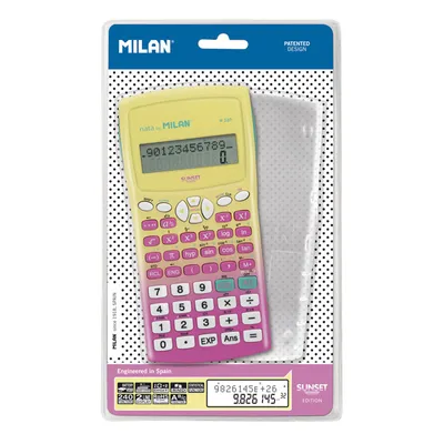 Zdjęcie produktu dla Milan 159110SNPBL, Desktop, Podstawowy kalkulator, 12 cyfr(y), Bateria, Różowy, Żółty