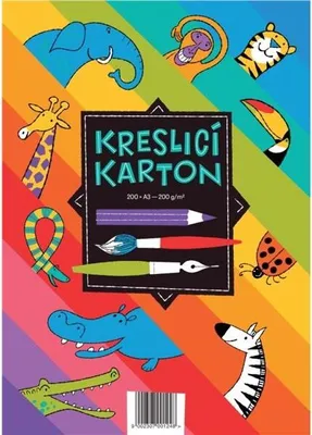 Zdjęcie produktu dla Karton rysunkowy A3, 200 g/m², 200 arkuszy, biały