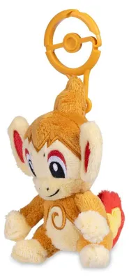 Produktbild von Pokémon Center Panflam (Chimchar) Abenteuer-Partner Plüsch-Schlüsselanhänger