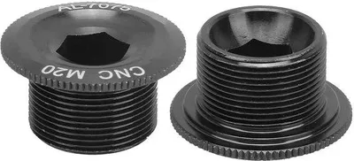 Imagen del producto de Tornillos para bielas de aluminio de 20 mm - Resistentes a la corrosión - Pernos de fijación - Anodizados - Componentes para bicicletas - Ligeros - Tornillos
