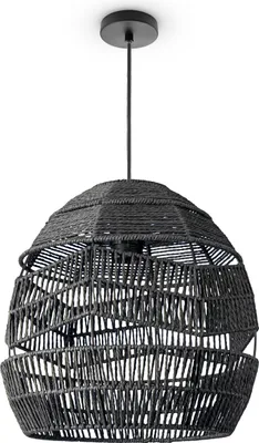Produktbild von Pendelleuchte Wohnzimmer Boho Korbleuchten Pendellampe Rattan Hängeleuchte