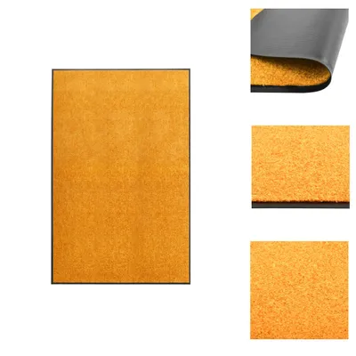 Produktbild von vidaXL Fußmatte Waschbar Orange 120x180 cm -  Fußmatten
