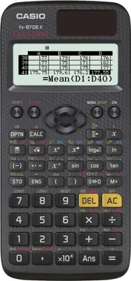 Produktbild von Casio FX-87DE X, Tasche, Wissenschaftlicher Taschenrechner, Batterie/Solar, Schwarz