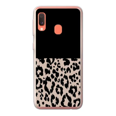 Produktbild von MuchoWow® Handyhülle Schutzhülle Hülle für Samsung Galaxy A20e Panther Druck - Tiere - Schwarz Silikon Softcase Handy Hülle - Abdeckung