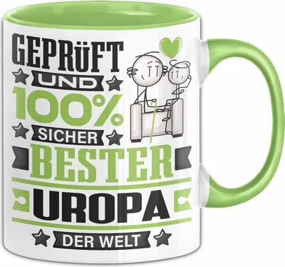 Produktbild von Uropa Geschenk Lustiger Spruch für Uropa Geschenkidee Bester Uropa Der Welt (Grün)