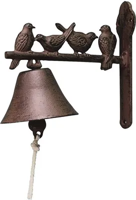 Produktbild von Türglocke mit Vogelmotiven aus Gusseisen