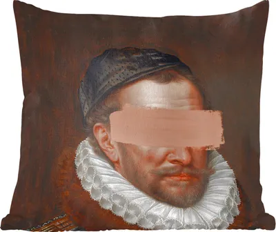 Produktbild von MuchoWow® Zierkissen Sofakissen Wohnzimmer Dekokissen 45x45 cm Wilhelm von Oranien - Kunst - Gemälde - Schlafpolster - Polster für das Sofa