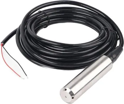 Obrázek produktu pro Ultrazvukový snímač hladiny z nerezové oceli, hloubka 0–5 m, 24 V DC, 4–20 mA