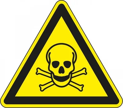 Produktbild von Dreifke® Aufkleber I Warnschild Warnung vor giftigen Stoffen, Folie, selbstkl...