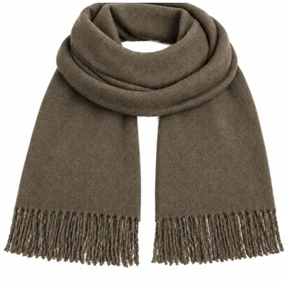 Produktbild von Oversize Damen Winterschal – 100% Viskose, dkl. Braun, 200cm x 68 cm – Kuscheliger Schal