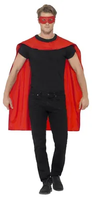 Productafbeelding van Smiffys - Kostuum - Uni, geschikt voor heren en dames, model SM1441 (one size) (rood)