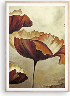Produktbild von Gerahmtes Poster - Rahmen in heller Eiche - Mohn Blume Wiese - 70x100 cm - Wand Bild - Wanddeko - Wandbilder - Wandposter - Bilderrahmen - Bilder - Kunstdruck - Wandbild - P2NPA70x100-3760