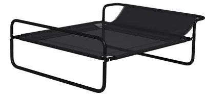 Zdjęcie produktu dla Łóżko dla psa z oddychającą siatką i podwyższoną konstrukcją | Kolor: Czarny | Wymiary: 69x91x29 cm
