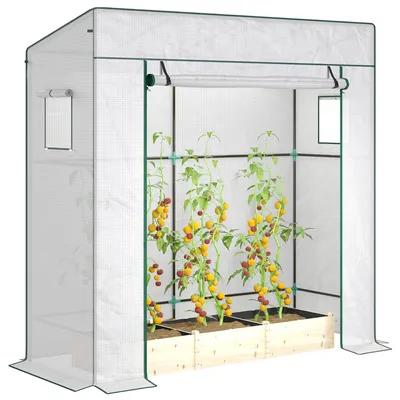 Image de Serre, matériau durable, conception ventilée, BLANC
