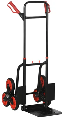 Produktbild von Treppensteiger Sackkarre – 6 Räder (Treppenstern), Teleskopgriff