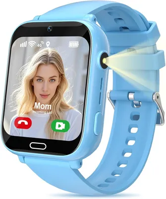 Produktbild von Kinder Smartwatch mit 4G, integriertem GPS, Videoanruf, SOS, Schulmodus, IP68 & Lernspielen