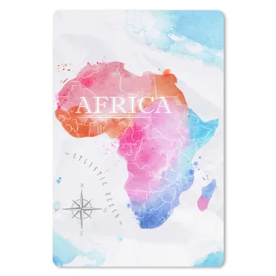 Produktbild von MuchoWow® Mauspad Mousepad Afrika - Farben - Ölfarben 40x60 cm - Mousepads - Maus Mat - Pad - Mausunterlage - Schreibtisch Accesoire