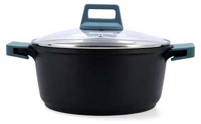 Immagine prodotto di Quid Confort, pentola in alluminio fuso, diametro 24 cm, capacità 4,2 litri, realizzata in alluminio, adatta per piani cottura a induzione