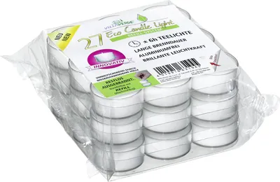 Produktbild von Villa Verde Teelichter ECL m. Hülle 27 er Pack