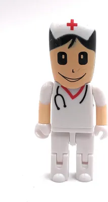 Produktbild von Onlineworld2013 Arzt Doktor Chirurg Puppe Figur Männchen weiß  Funny USB Stick 128 GB USB 3.0