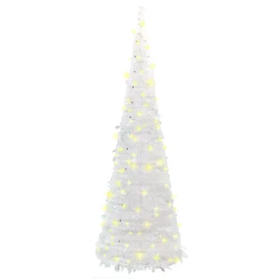 Immagine prodotto di Albero di Natale artificiale a libro vidaXL con 50 LED bianchi, 120 cm
