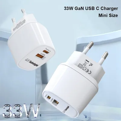 Produktbild von GLK 33W USB C Schnellladegerät für original iPhone Ladegerät Samsung LG Huawei