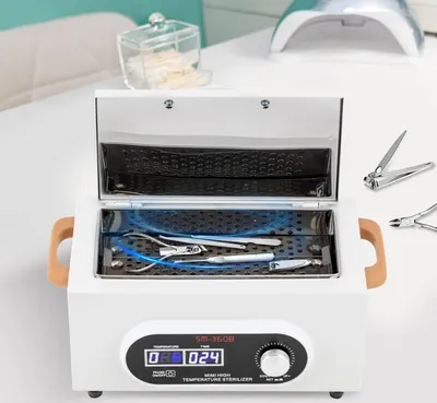 Produktbild von Sterylizator wysokotemperaturowy, sterylizator gorącym powietrzem o mocy 300 W z wyświetlaczem czasu i temperatury oraz timerem