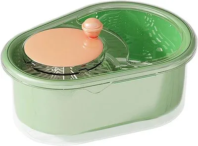 Productafbeelding van Handmatige saladespoelmachine, groentespinner met een kom van 3 liter, geschikt voor thuisgebruik, hotels, restaurants, campings en picknicks