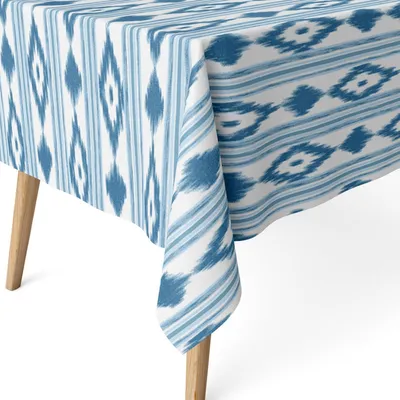Tischdecke 240x140 cm, fleckenabweisend, wasserdicht, weich, hellblau