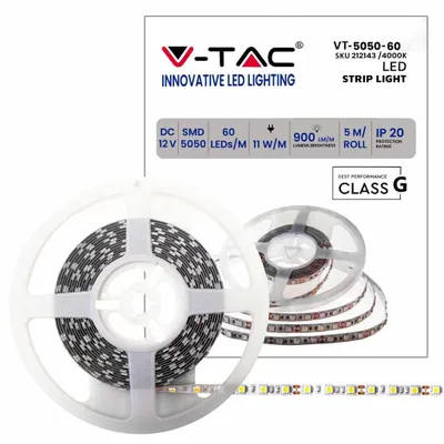 Obrázek produktu pro V-TAC 212143 LED pásek - přirozené světlo 4000K IP20 11W