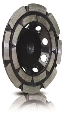 Image de Meule diamantée à double rangée, Ø 100 mm, M14, segment, soudée à l'argent, STAYER